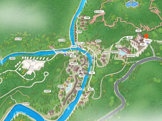 桓仁结合景区手绘地图智慧导览和720全景技术，可以让景区更加“动”起来，为游客提供更加身临其境的导览体验。